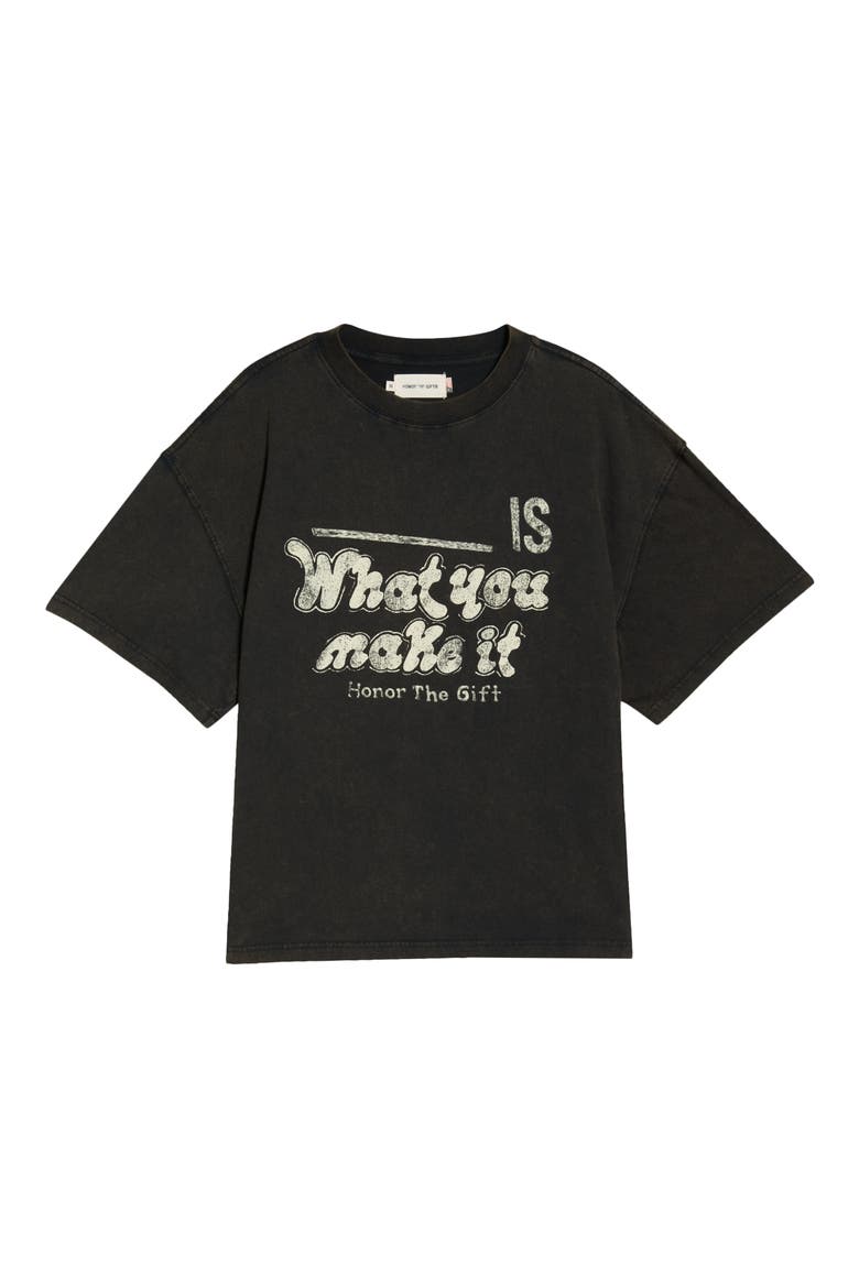 What You Make It Cotton Graphic T-Shirt, Alternate, color, BLACK