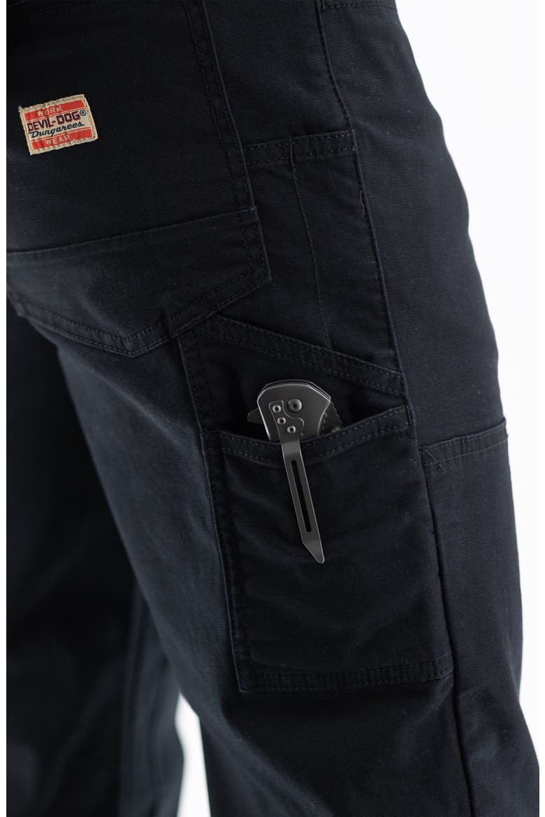 Stretch Twill Carpenter Pants, Alternate, color, BLACK