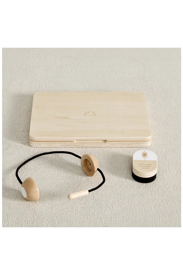 Unplugged Laptop Playset, Alternate, color, NATURAL WOOD