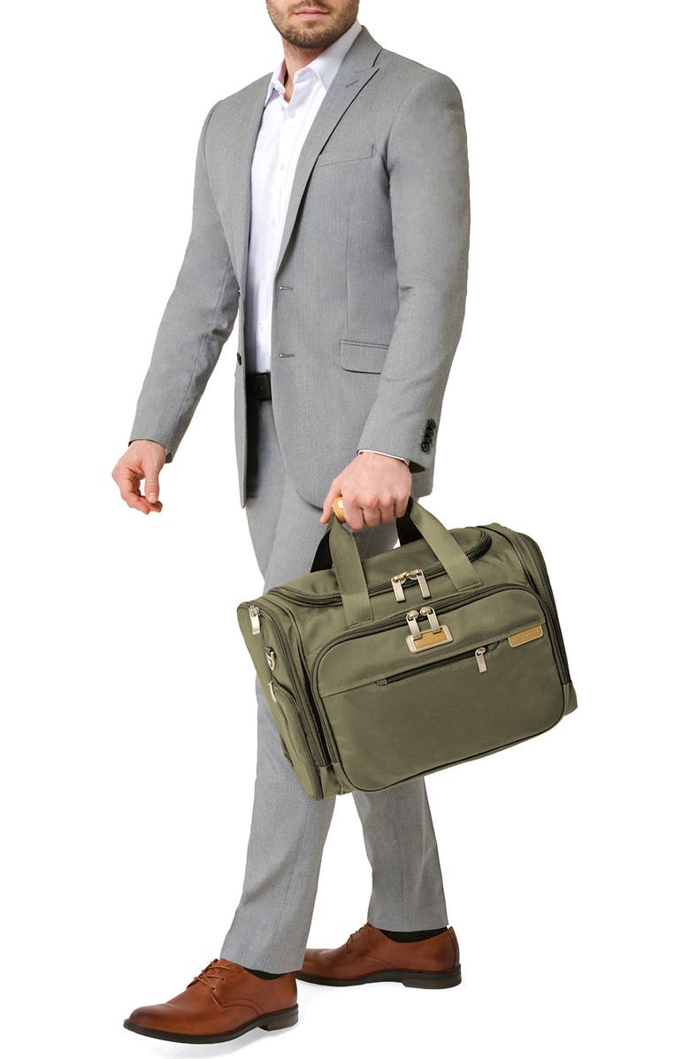 Briggs & Riley Baseline Underseat Duffle Bag, Alternate, color, Olive