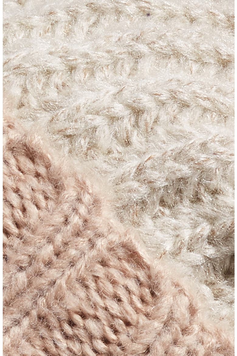 Stripe Chunky Knit Beanie, Alternate, color, TAN MULTI