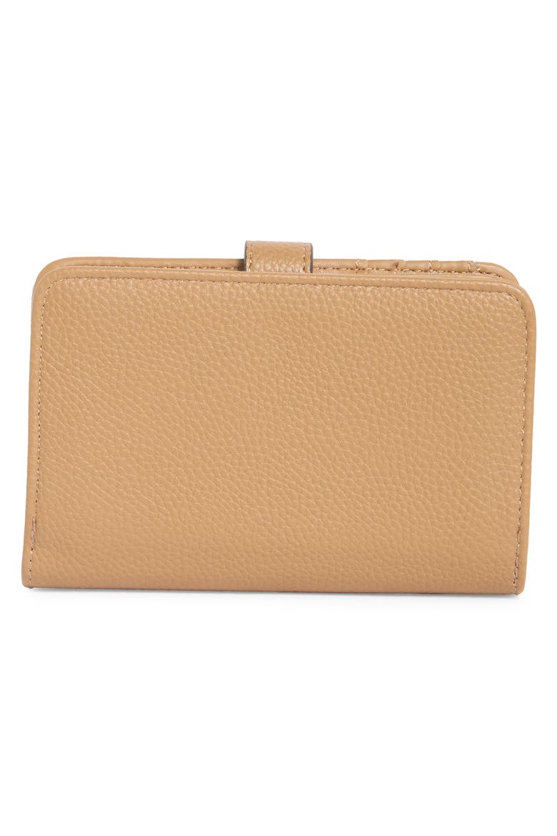 Faux Leather Wallet, Alternate, color, BROWN SUGAR
