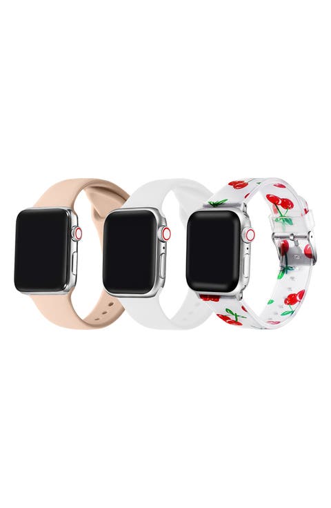 Assorted 3-Pack Silicone Apple Watch® Watchbands