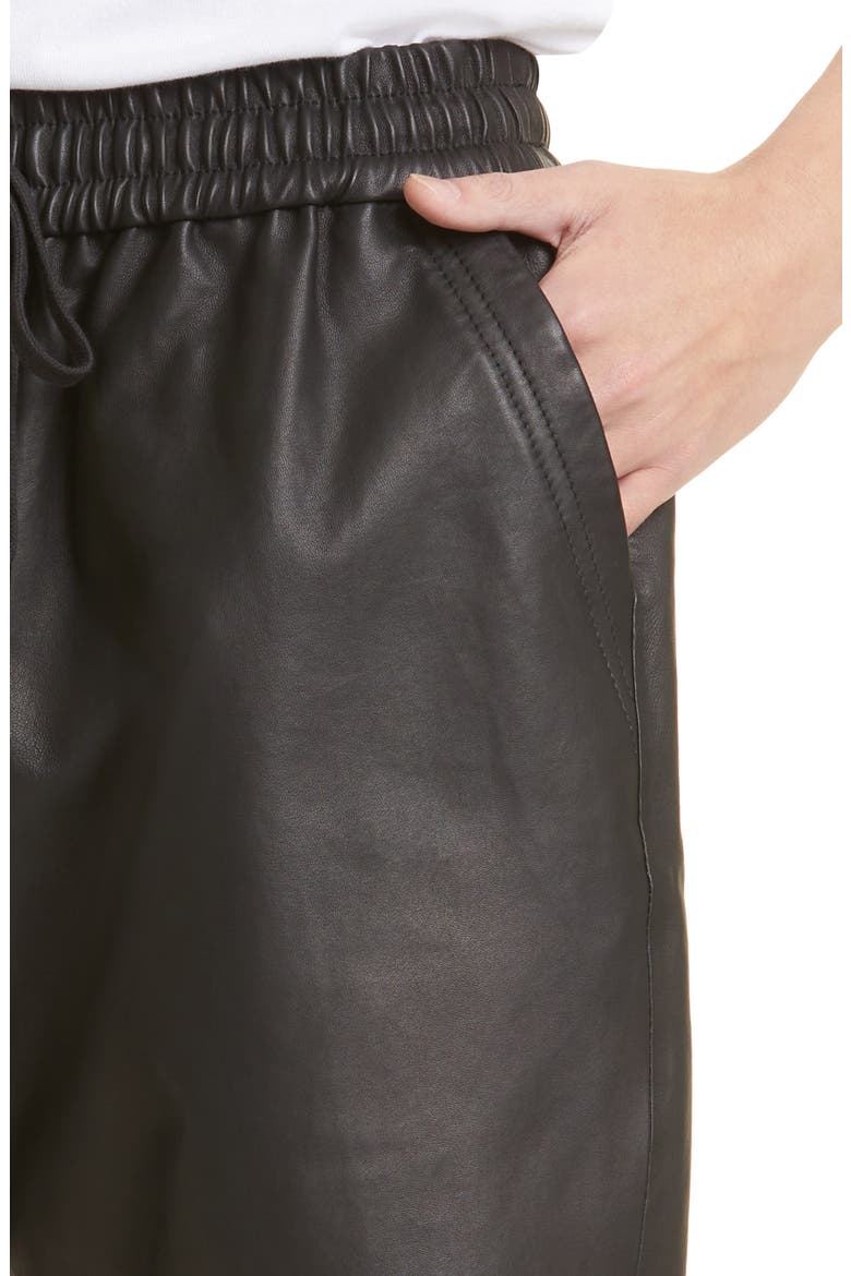LA Lambskin Leather Pants, Alternate, color, BLACK