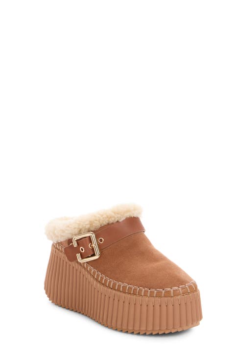 Nama Genuine Shearling Lined Wedge Mule (Women)