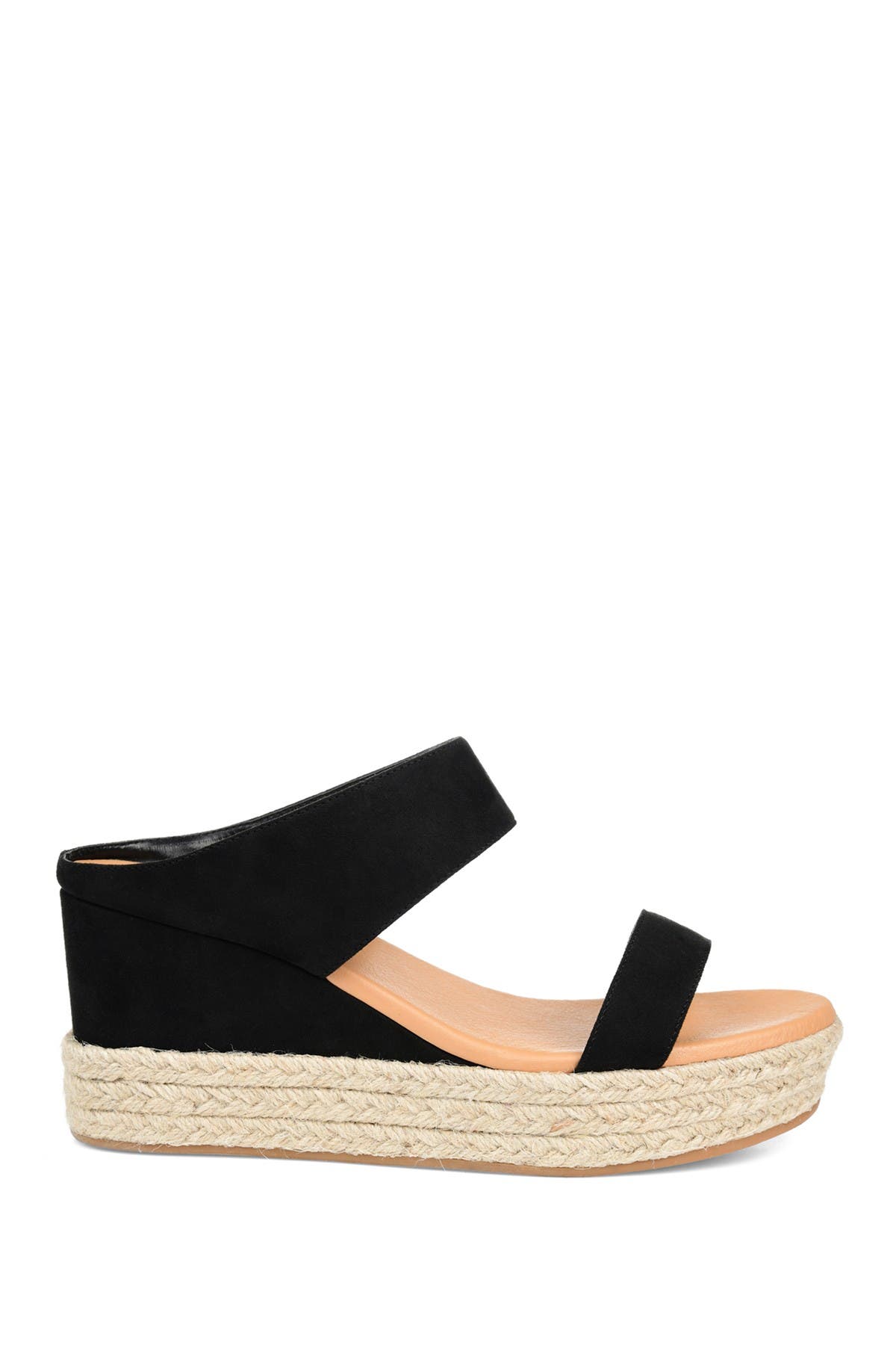 Journee Collection Alissa Espadrille Platform Slide Sandal, Alternate, color, 