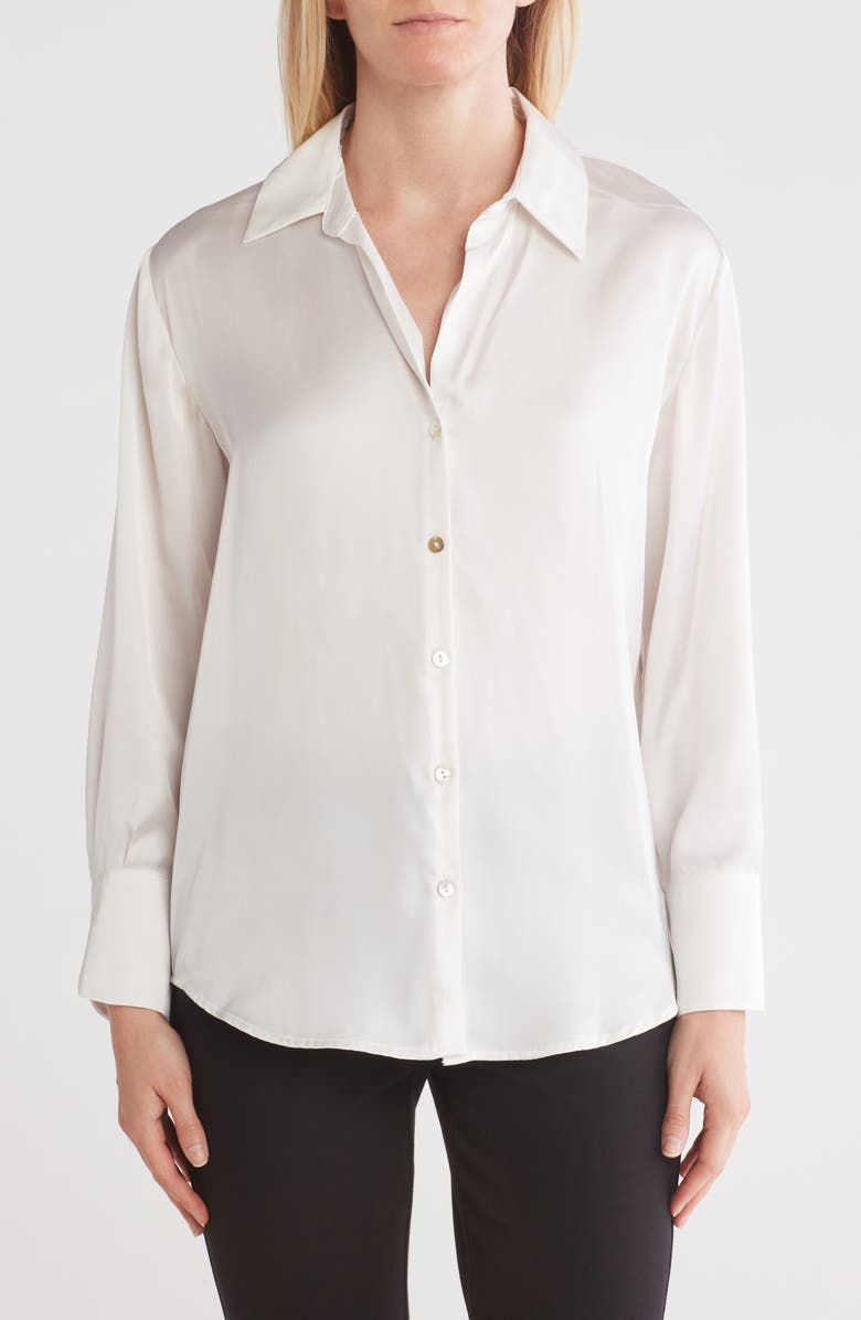 T Tahari Long Sleeve Button-Up Shirt, Main, color, 