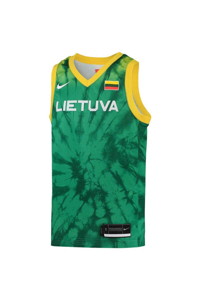 Youth Nike Green Lithuania Basketball 2020 Summer Olympics Replica Team Jersey, Alternate, color, Green