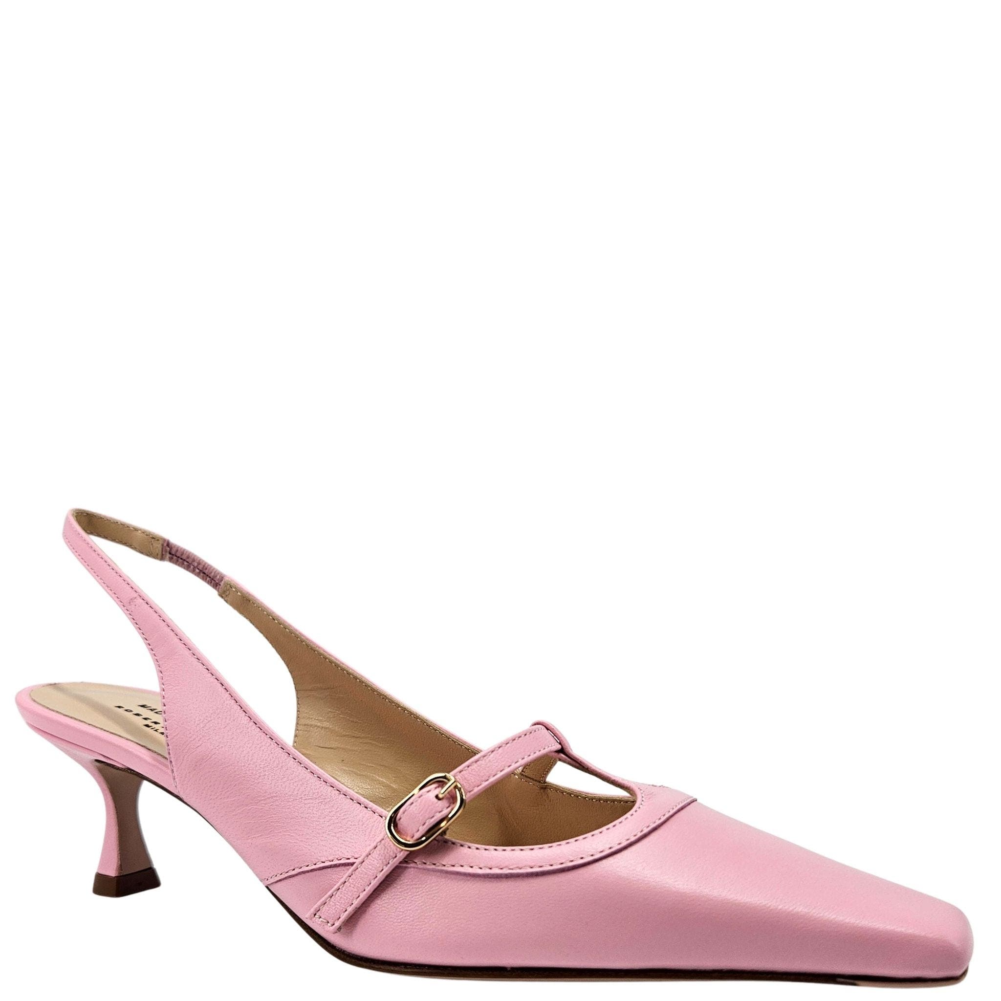 x Roberto Festa Penny Kitten Heel Slingback, Alternate, color, pink
