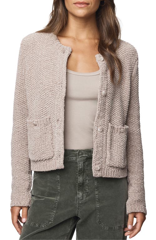 Splendid Andrea Crop Cardigan In Brown