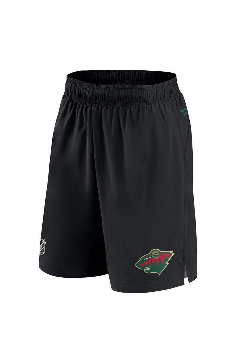 FANATICS Men's Fanatics Branded Black Minnesota Wild Authentic Pro Rink Shorts, Alternate, color,