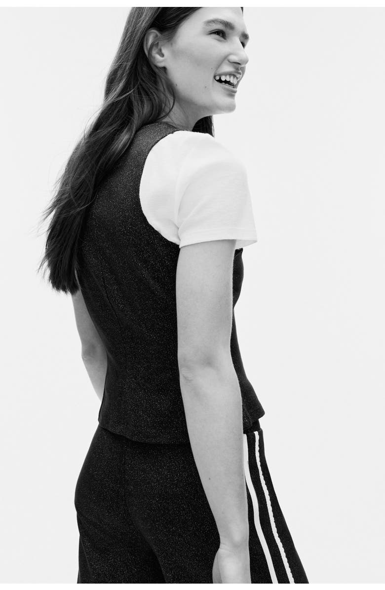 H&M Jersey Waistcoat, Alternate, color, Dark Blue