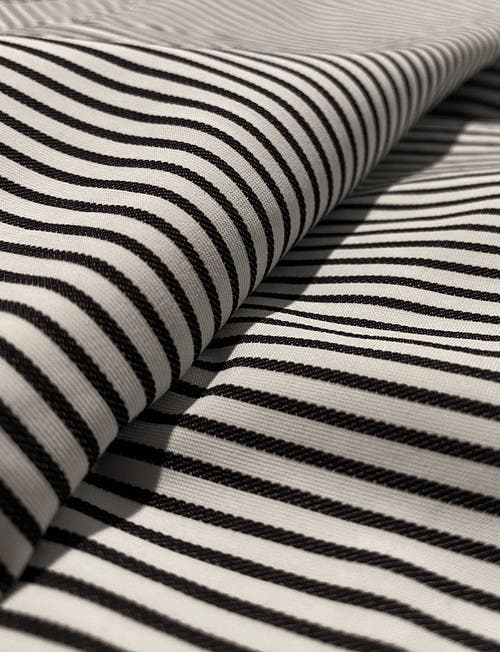 Commando Classic Printed Sleeveless Button Down Bodysuit In Black/white Stripe