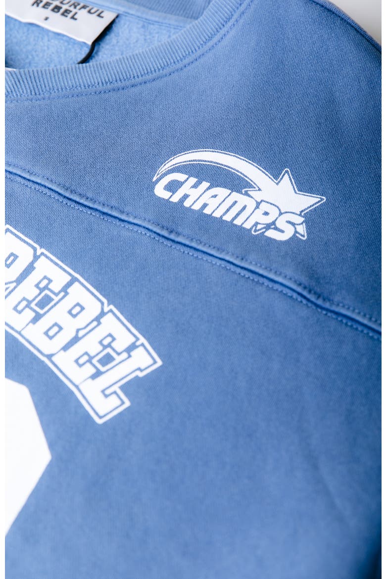 CR 33 Washed Baseball Sweat, Alternate, color, Blue