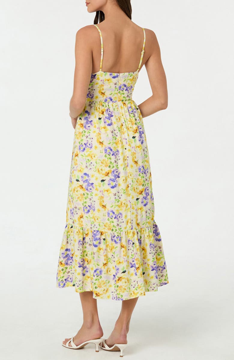 ASTR the Label Floral Pleated Bust Fit & Flare Sundress, Alternate, color, 