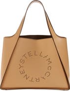 Stella McCartney Perforated Logo Faux Leather Tote
