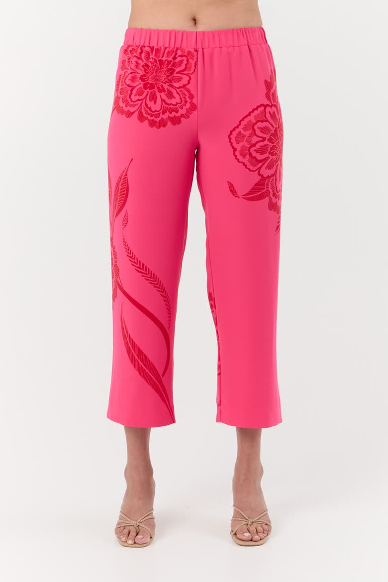 Statue Pull On Cropped Pant, Main, color, Rosewater/Reina Red
