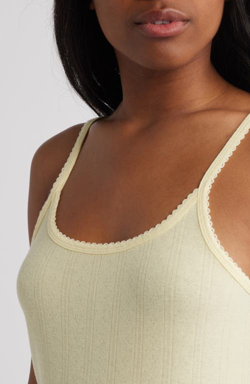 Open Edit Pointelle Knit Chemise