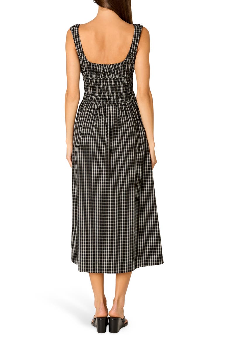 Salt Midi Dress, Alternate, color, BLACK
