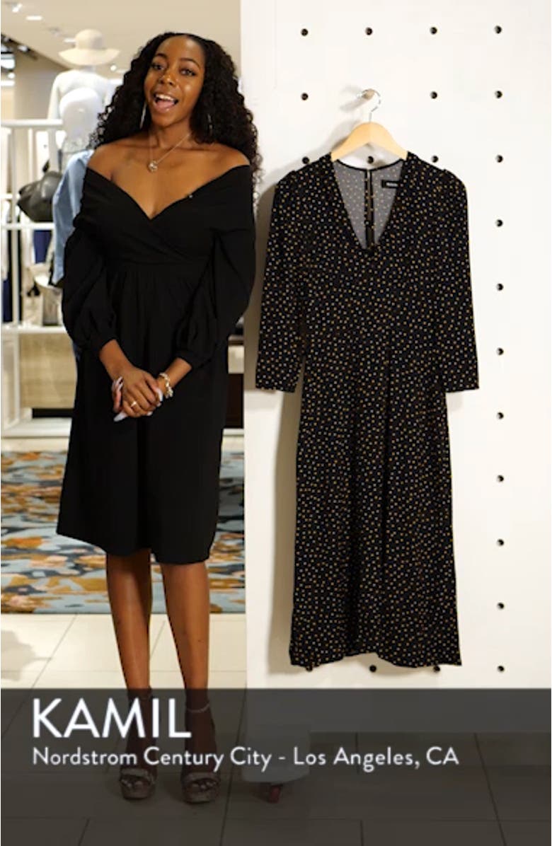 Mabel Plunge Midi Dress, sales video thumbnail
