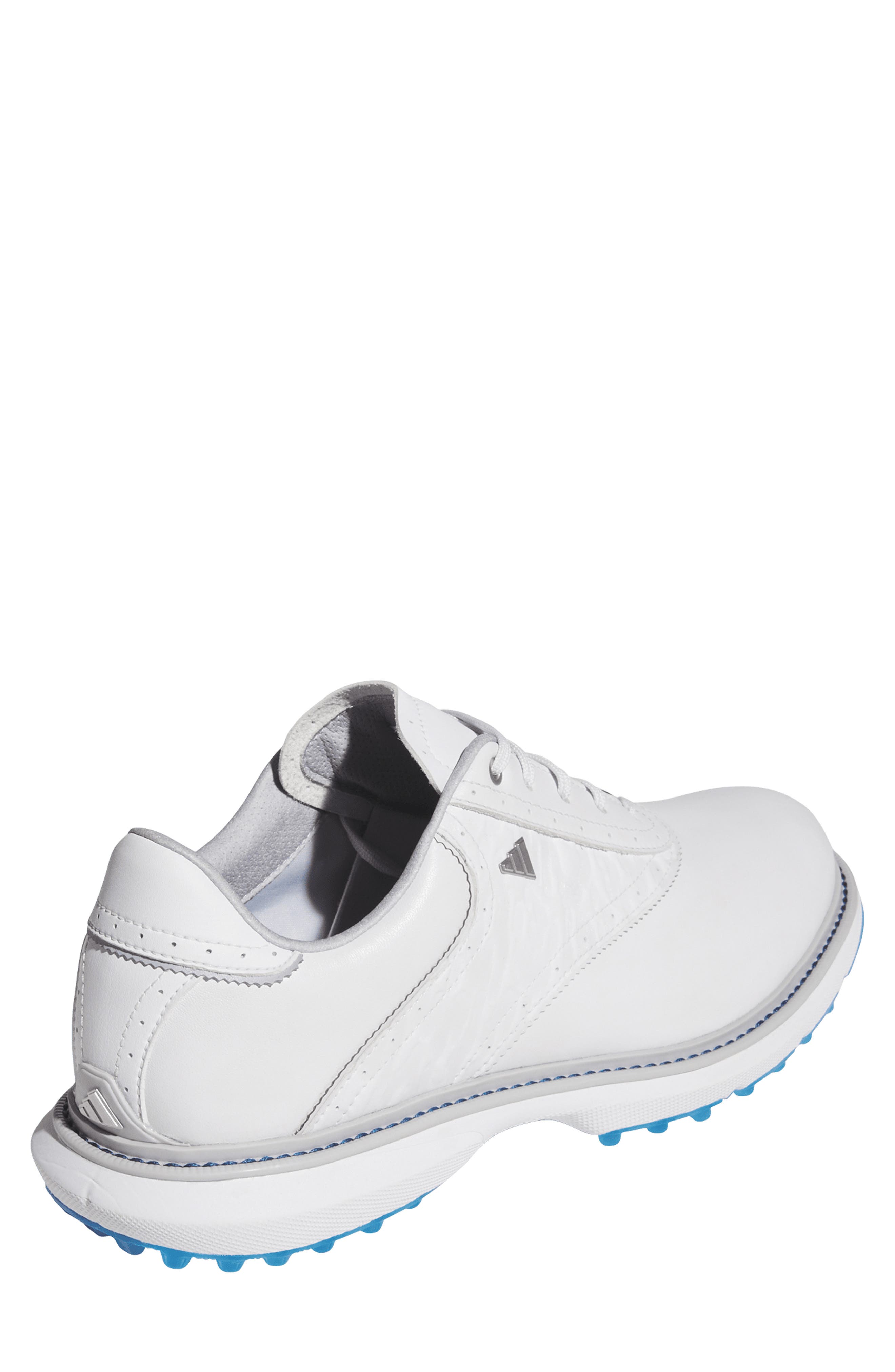 adidas MC70 Spikeless Golf Shoe, Alternate, color, White/ Grey/ Blue
