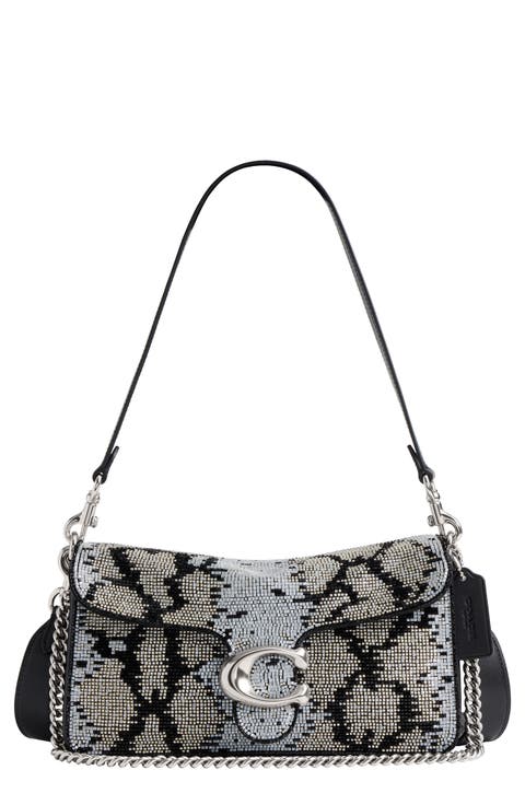Tabby 26 Snake Beaded Shoulder Bag