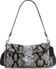 COACH Tabby 26 Snake Beaded Shoulder Bag