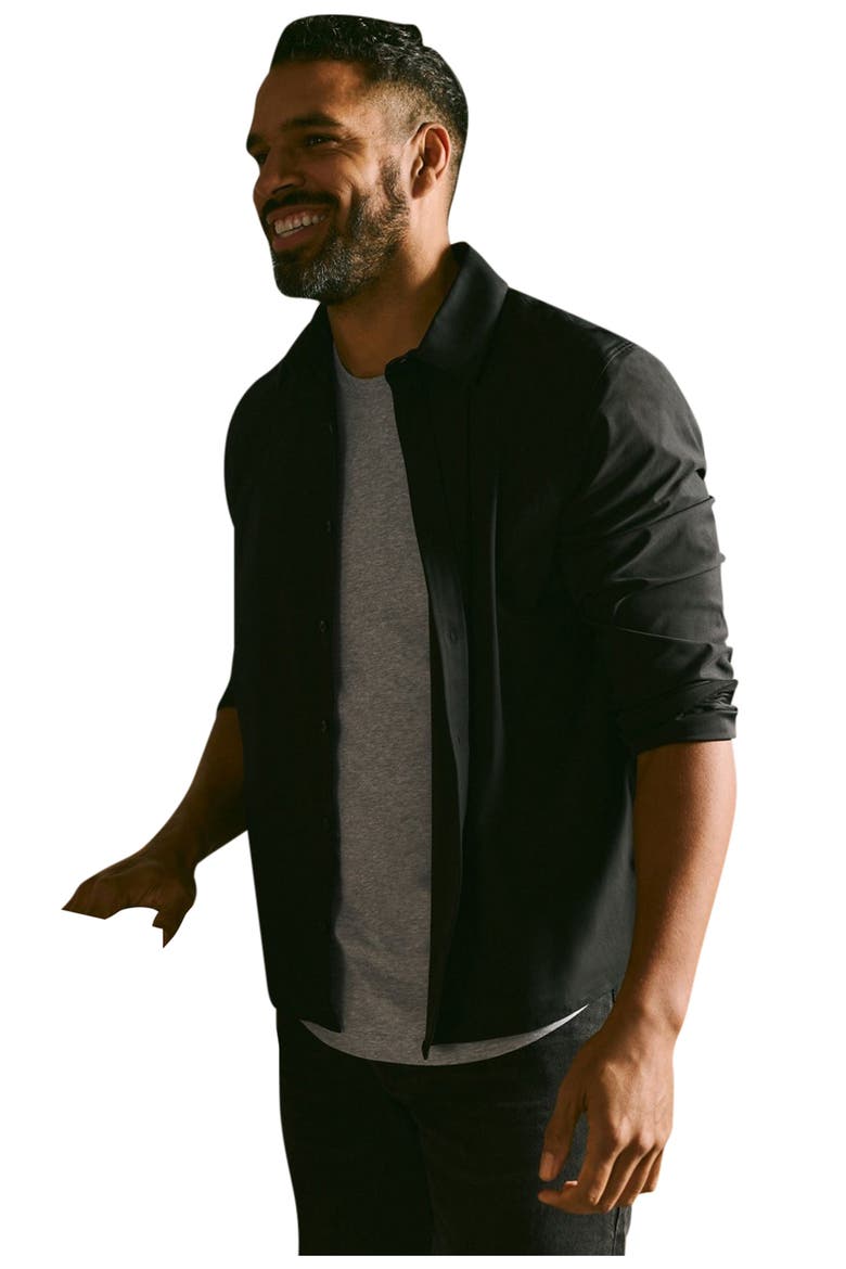 Men's The Don Long Sleeve Button Up, Alternate, color, Black