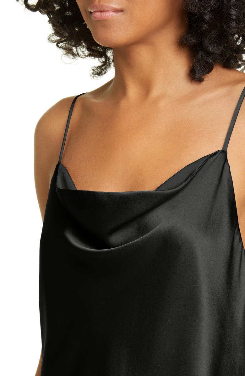 L'AGENCE Kay Cowl Neck Silk Tank, Alternate, color, 