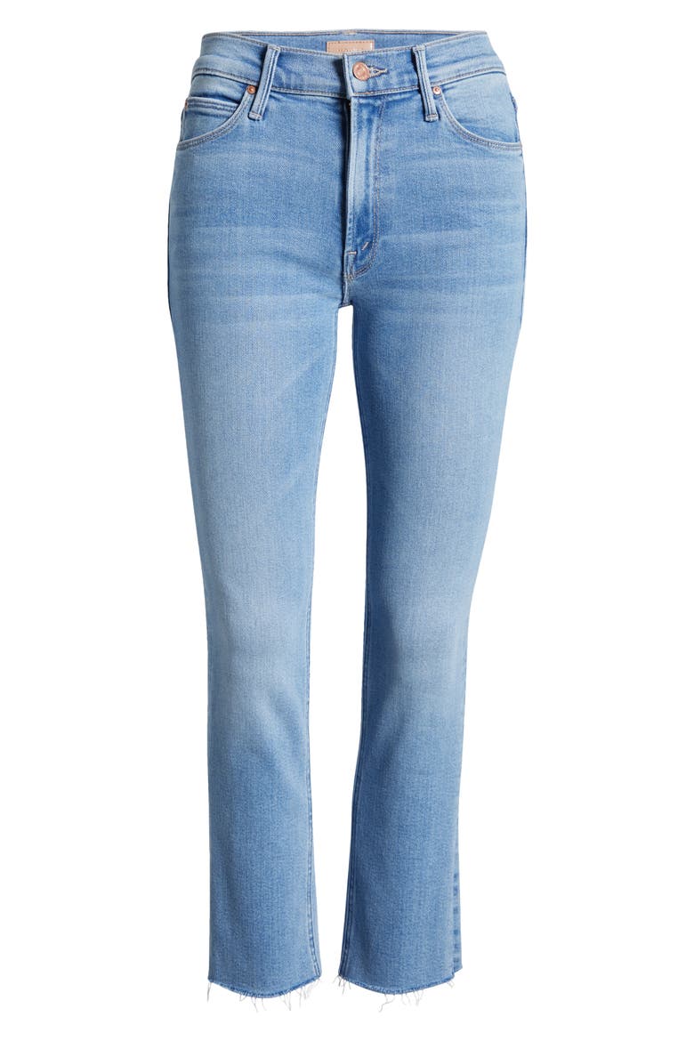 The Dazzler Lil Mid Rise Fray Hem Ankle Jeans, Alternate, color, BLESSING IN DISGUISE
