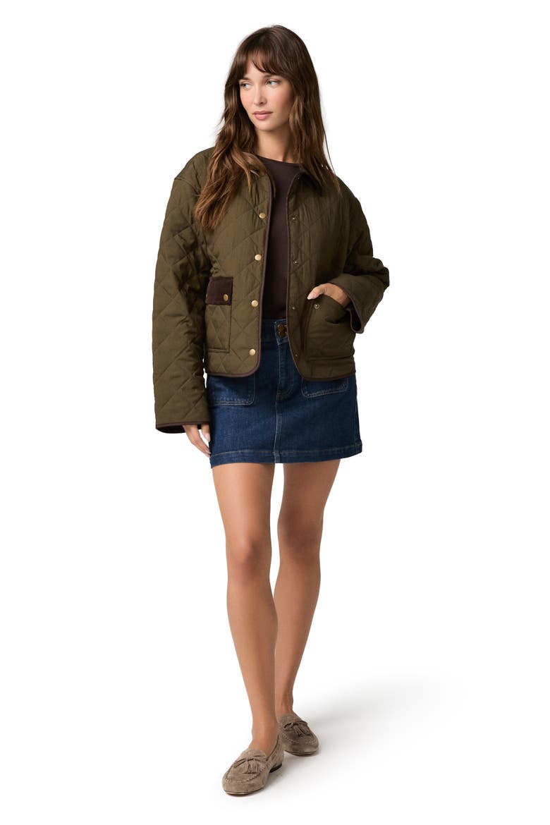 Caleb Quilted Utility Jacket, Alternate, color, FERN