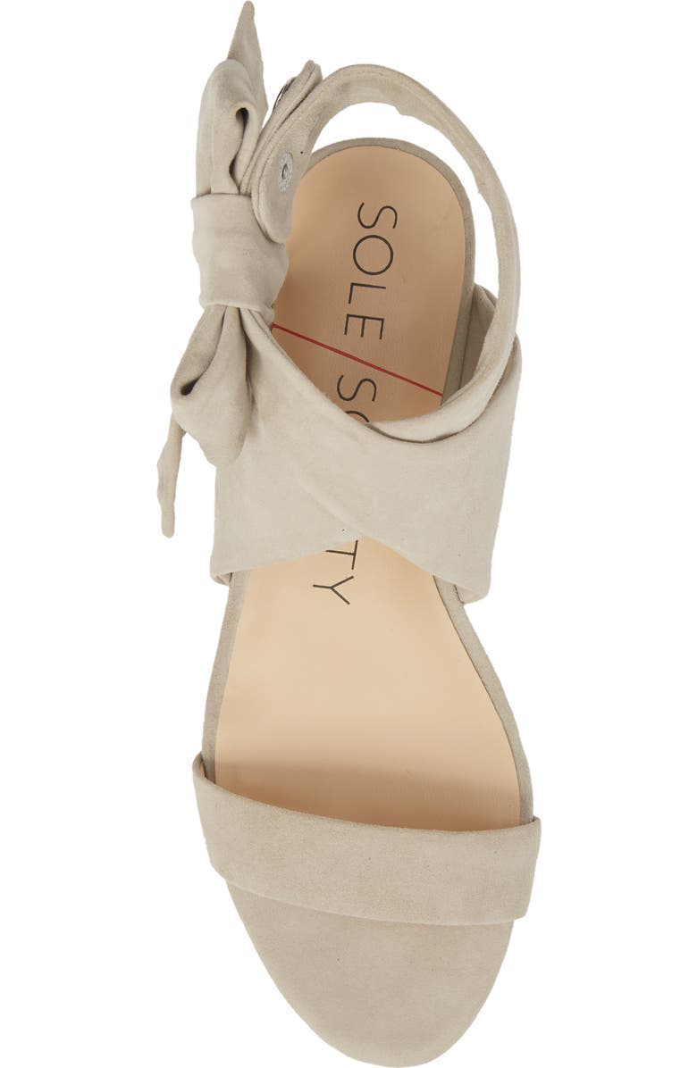 Sole Society Calynda Bow Ankle Wrap Sandal, Alternate, color,