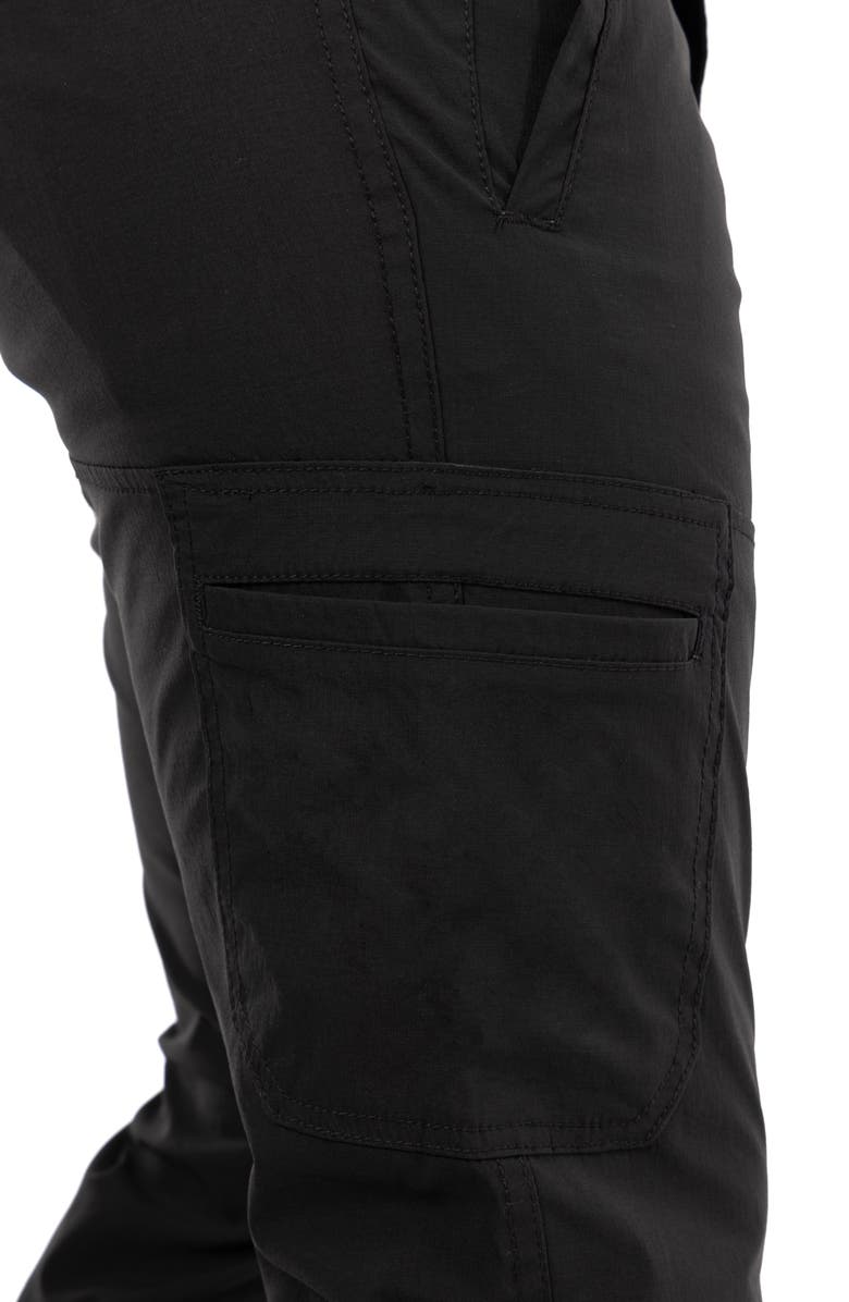 Spring + Mercer Slim Leg Cargo Pants, Alternate, color, Black