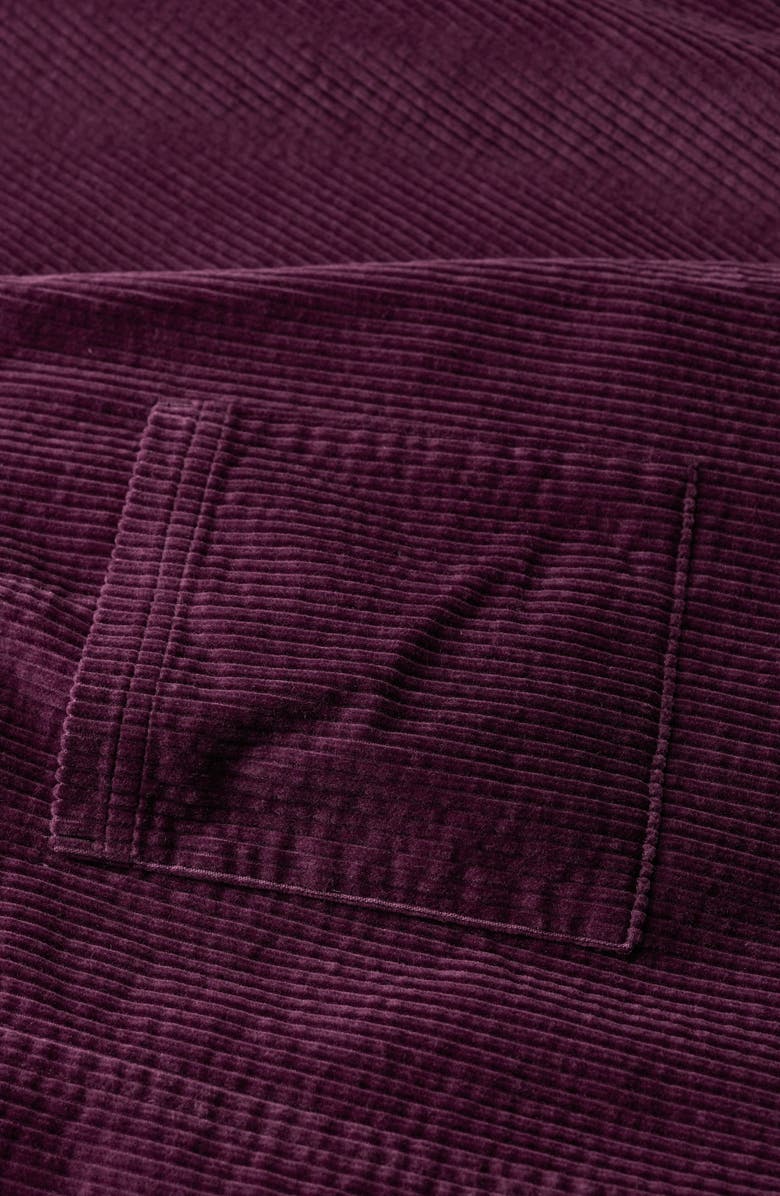 Seasalt Cornwall Window Wren Organic Cotton Corduroy Midi Skirt, Alternate, color, Dark Hellebore