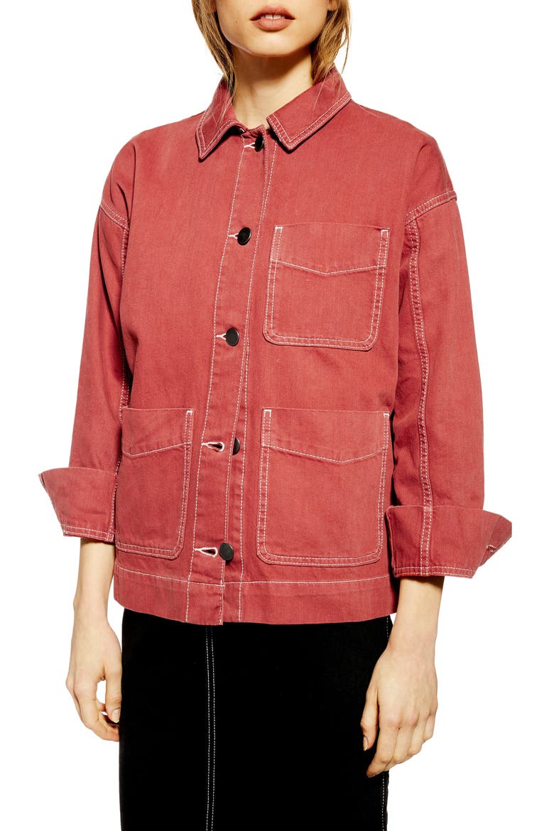 Tesa Chore Jacket, Main, color, RUST