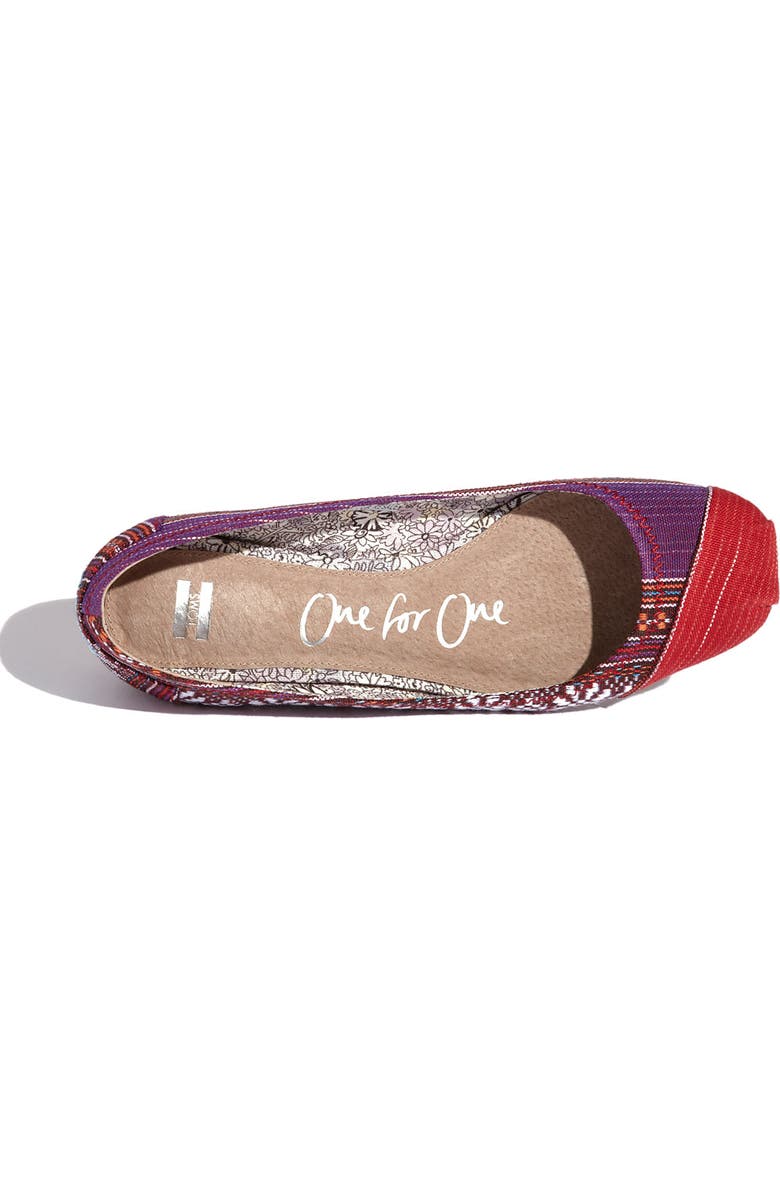 TOMS 'Lina' Ballet Flat, Alternate, color,