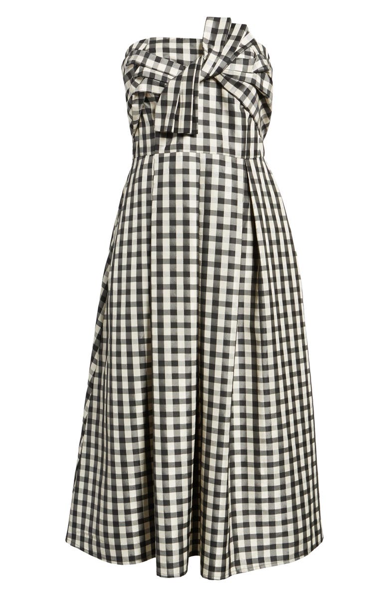 1901 Bow Front Strapless Midi Dress, Alternate, color, 