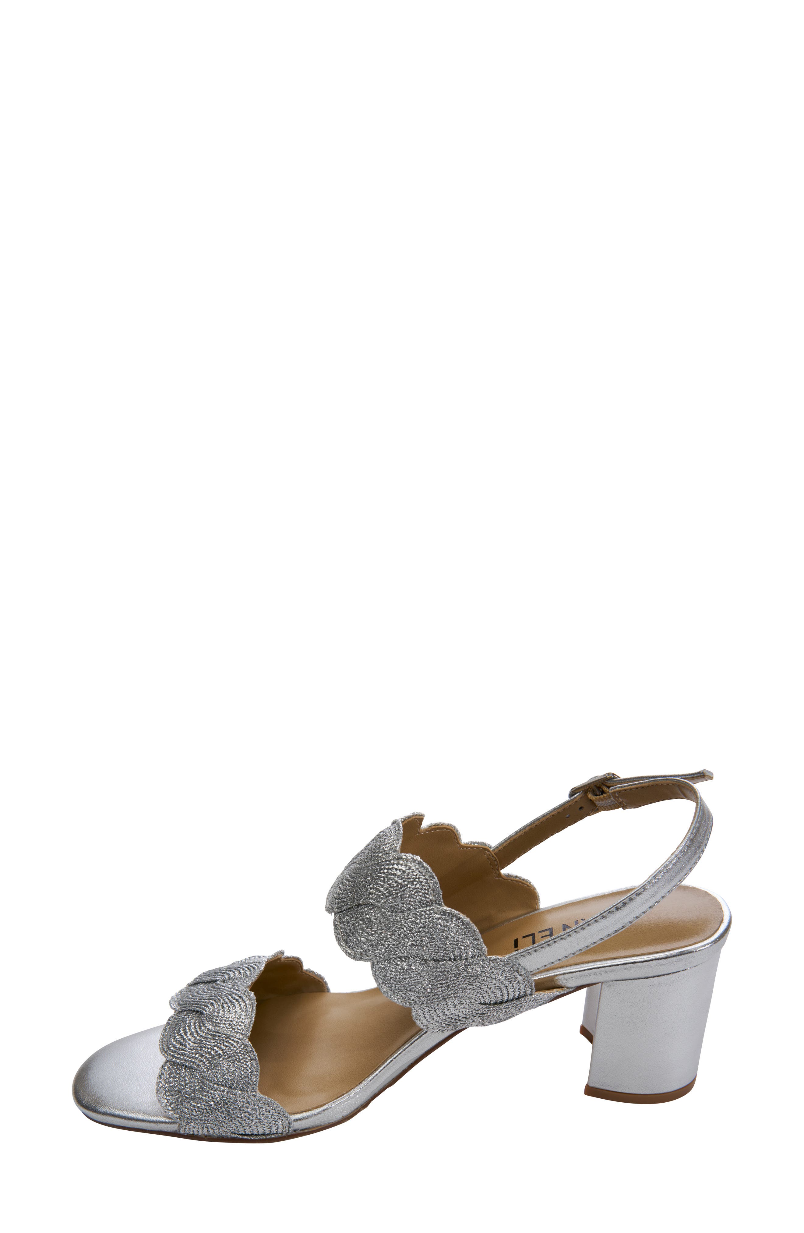 VANELi Lettie Sandal, Alternate, color, Silver Weave Fabric