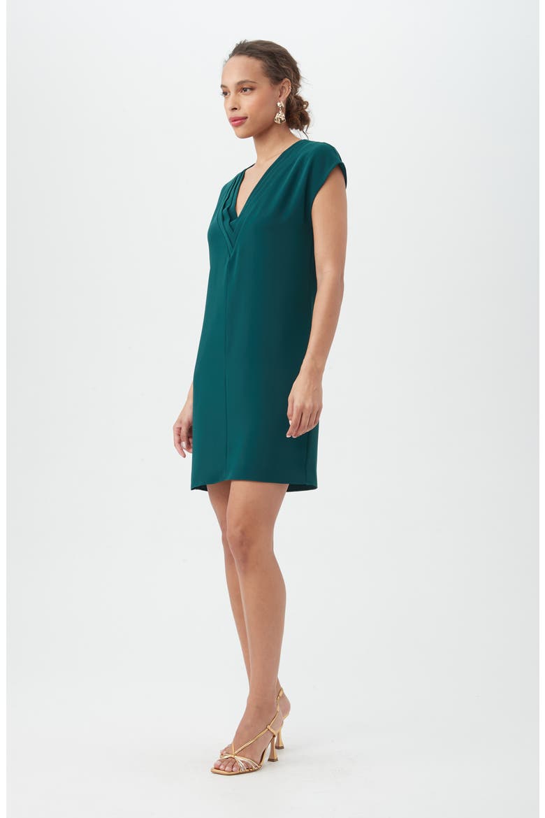 Zula Pleated Shift Dress, Alternate, color, VICTORIA LAKE