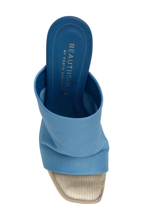 Beautiisoles Lana Slide Sandal In Blue