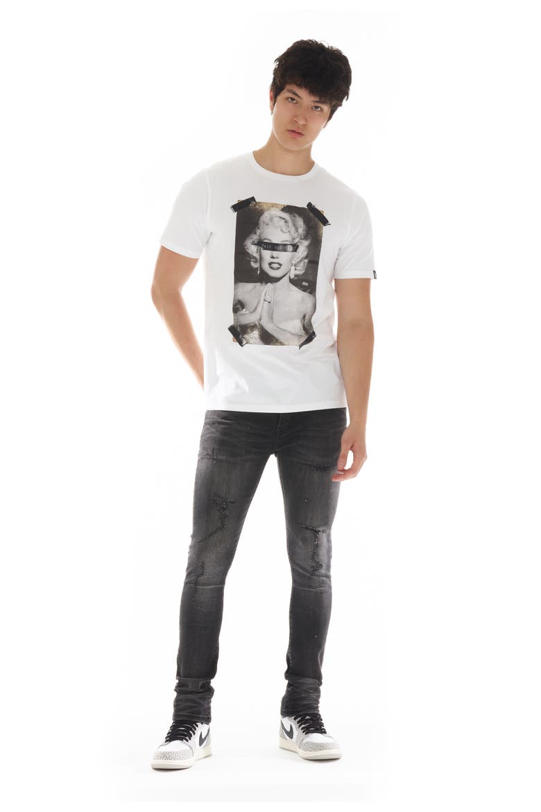 Punk Distressed Super Skinny Jeans, Alternate, color, ASHER