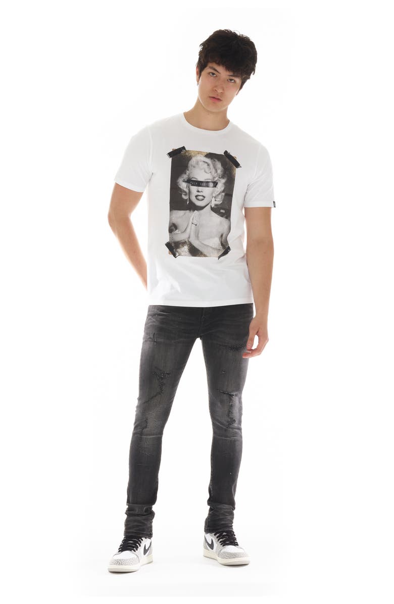 Cult of Individuality Punk Distressed Super Skinny Jeans, Alternate, color, Asher