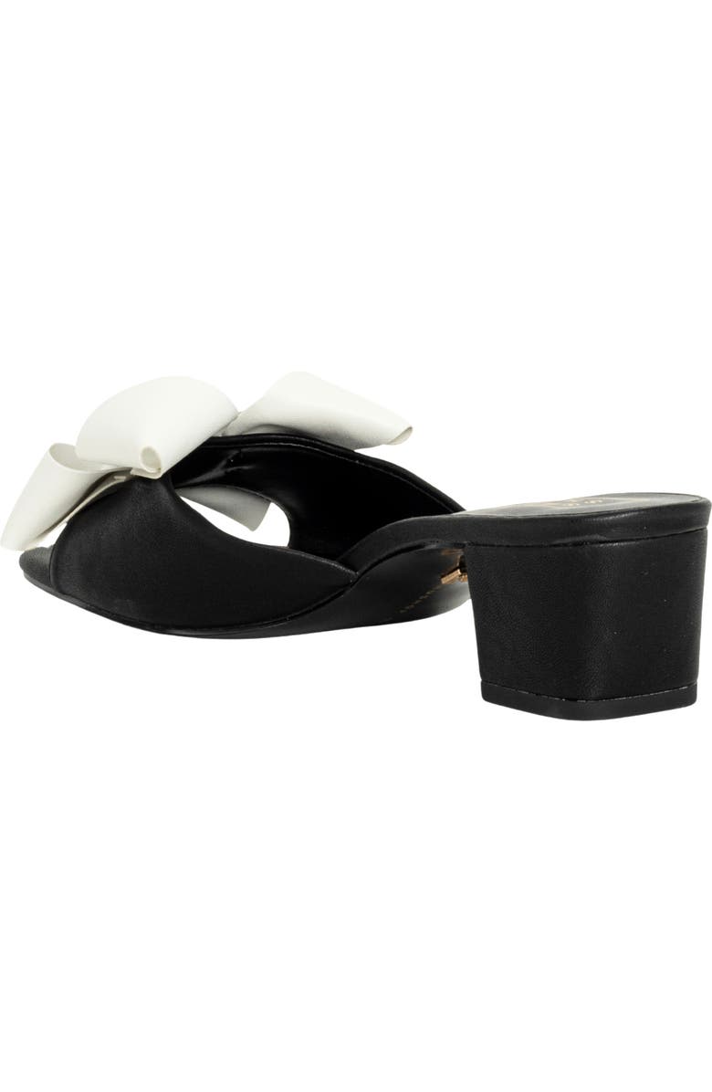 SHUSHOP Flora Slide Sandal, Alternate, color, Black And White