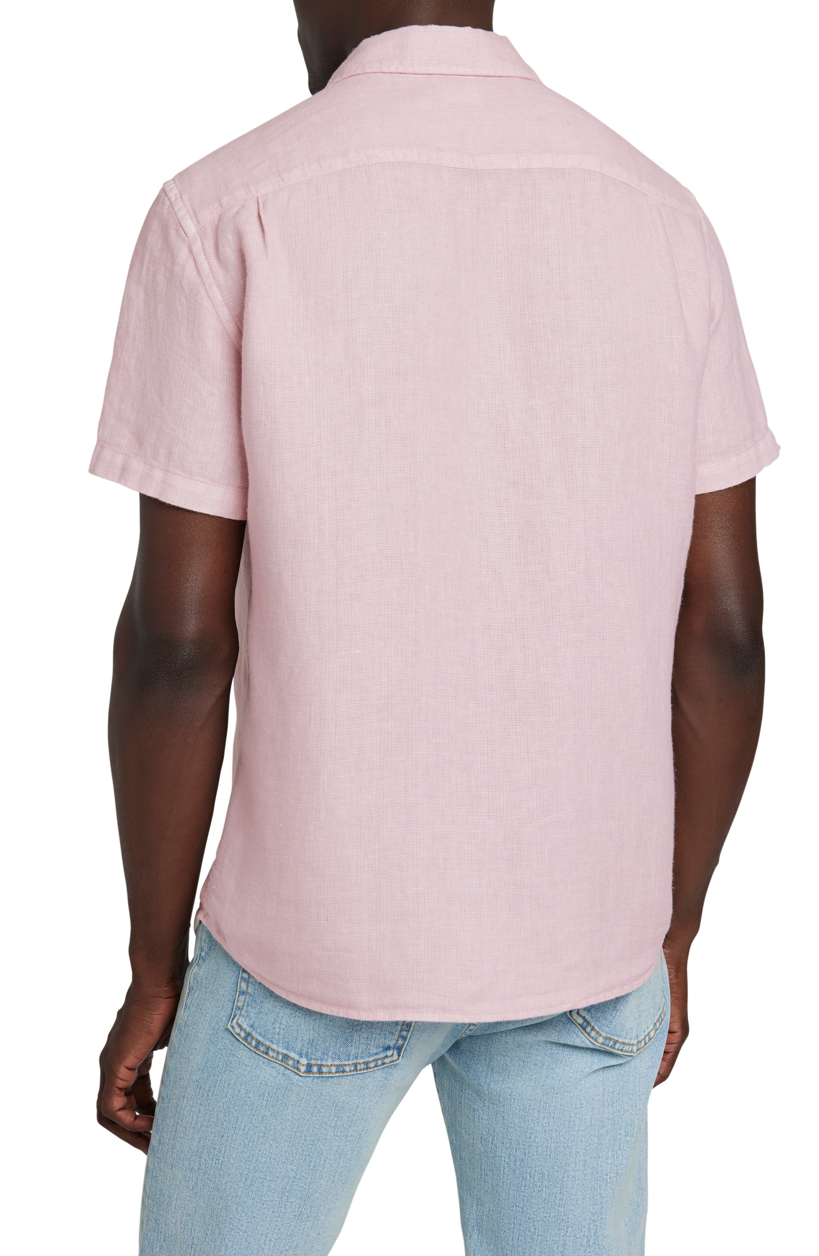 Men's Laguna Short Sleeve Linen Button-Up Shirt - image 2