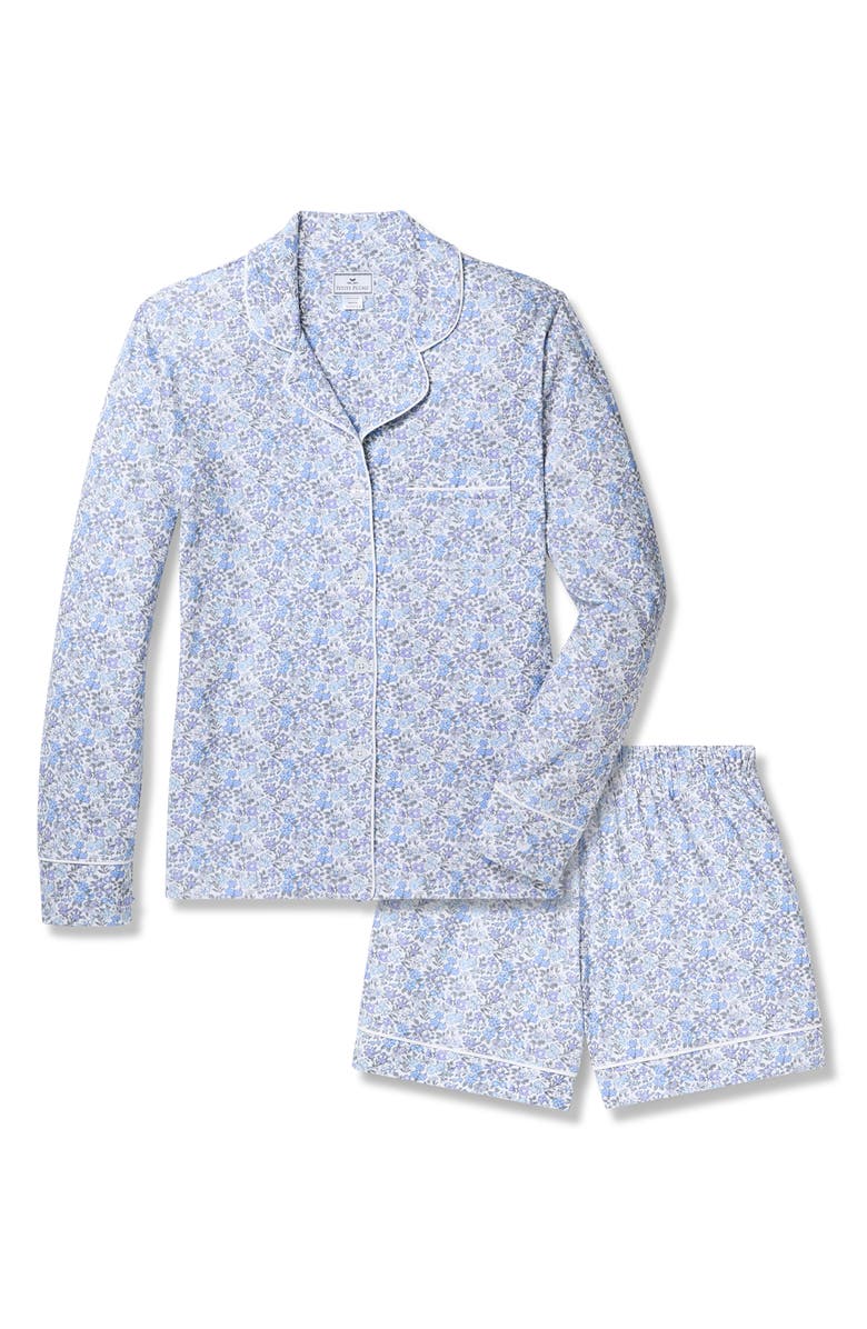 Petite Plume Floral Print Pima Cotton Short Pajamas, Alternate, color, 