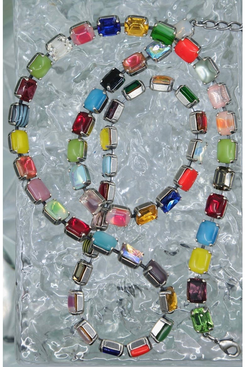 Aurora Baguette Waist Chain, Alternate, color, Multicolor