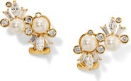 Nadri Undsea Climber Stud Earrings