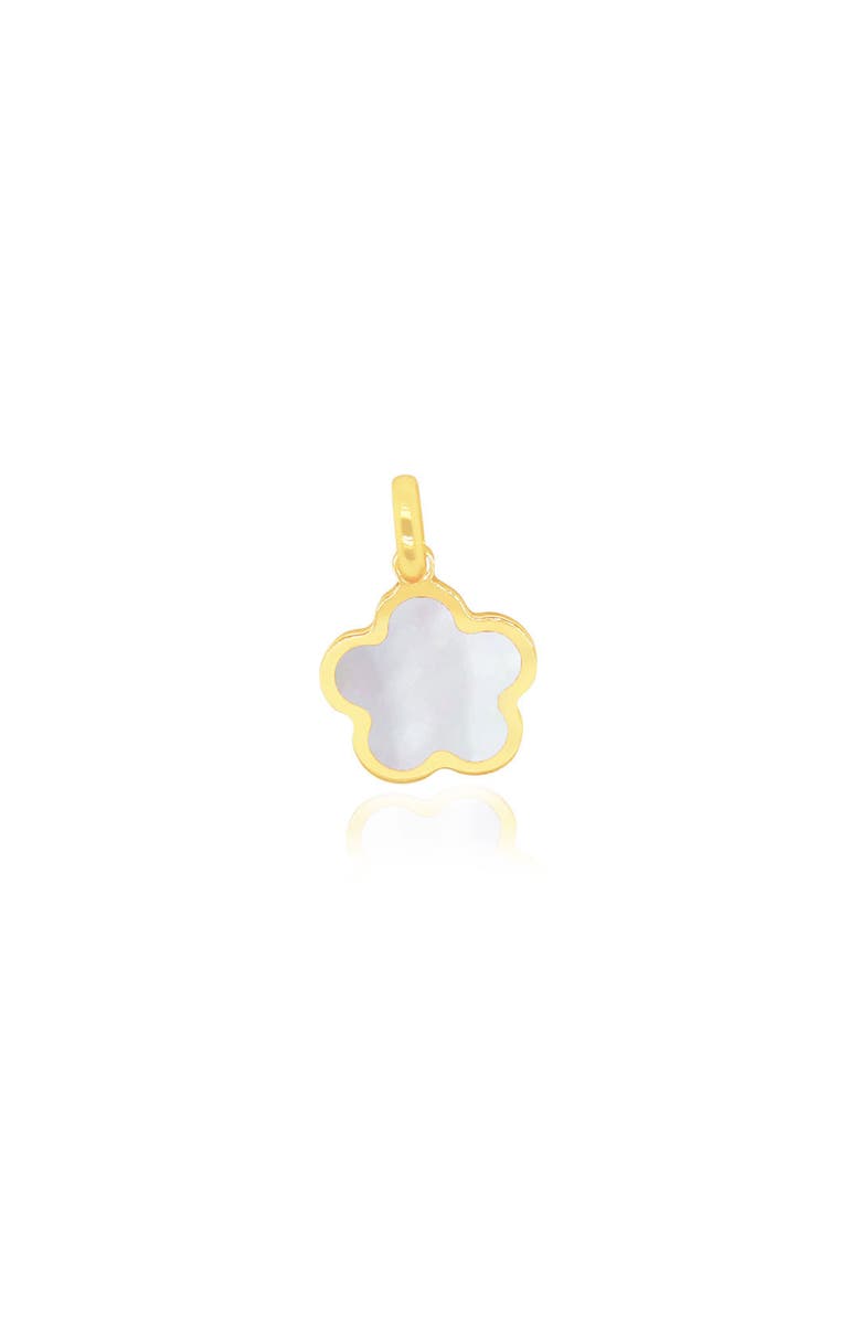 The Lovery Fine Jewelry Mother of Pearl Flower Charm, Main, color, Mother Of Pearl
