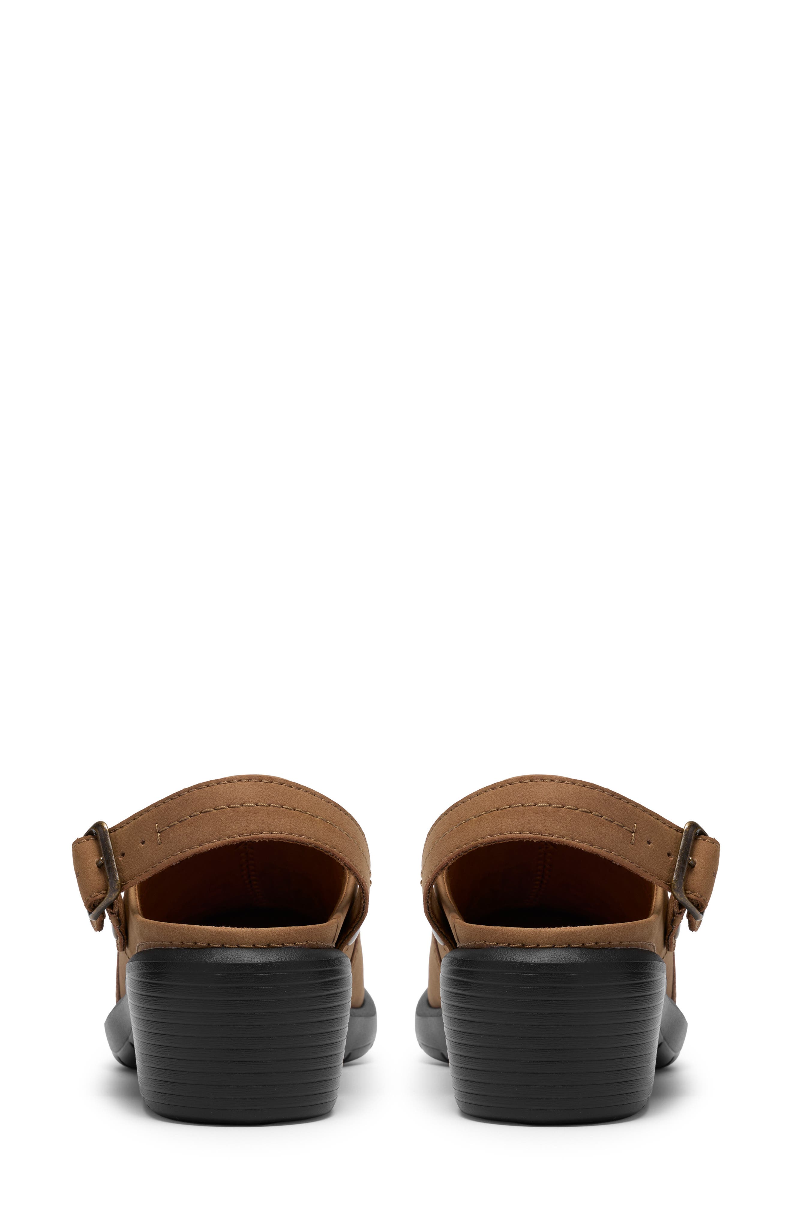 Kynnznie Clog, Alternate, color, DARK TAN LEATHER