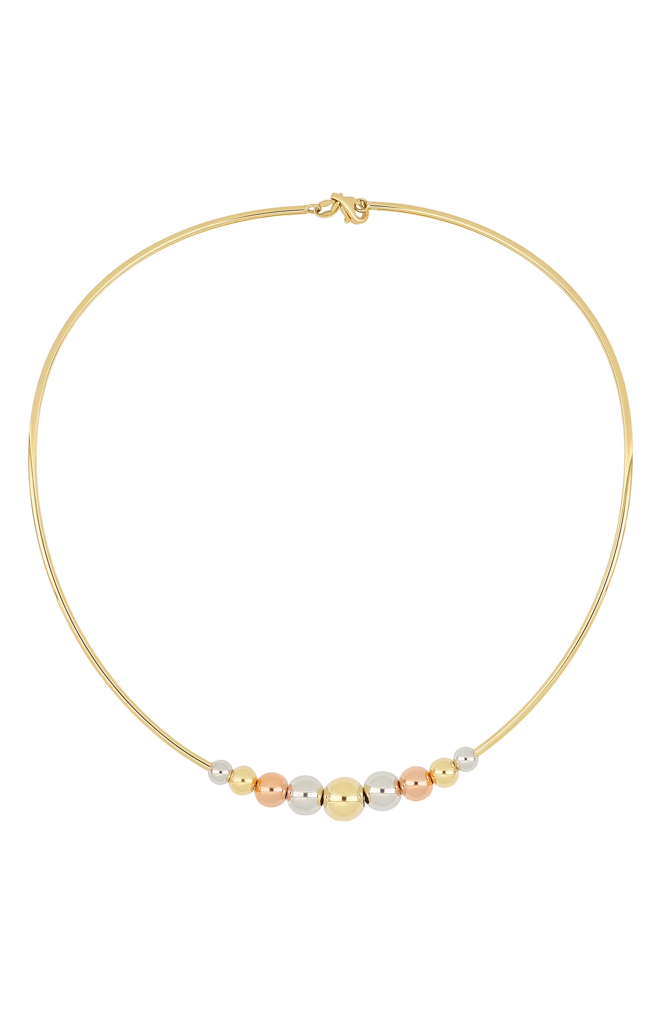 Bony Levy 14K Gold Beaded Choker Necklace in 14K Yellow Gold 
